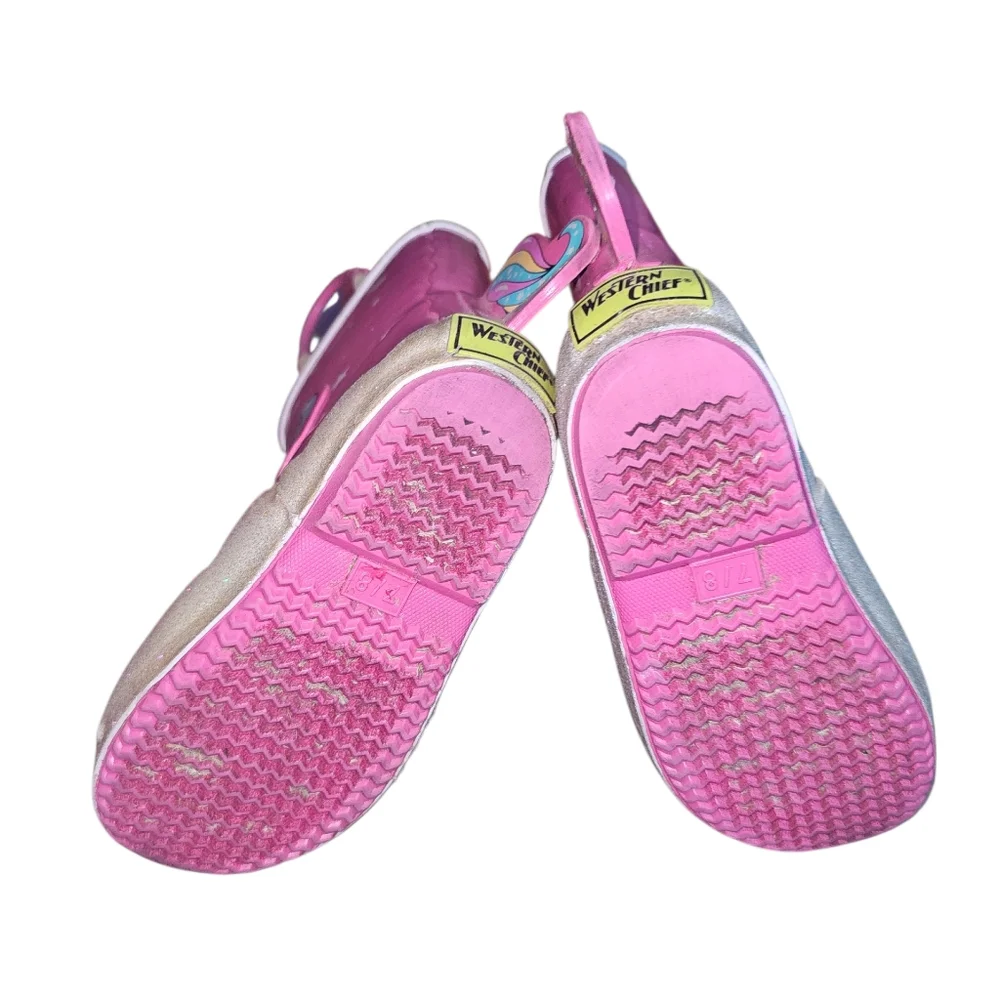 Western Chief Pink Unicorn Rain Boots